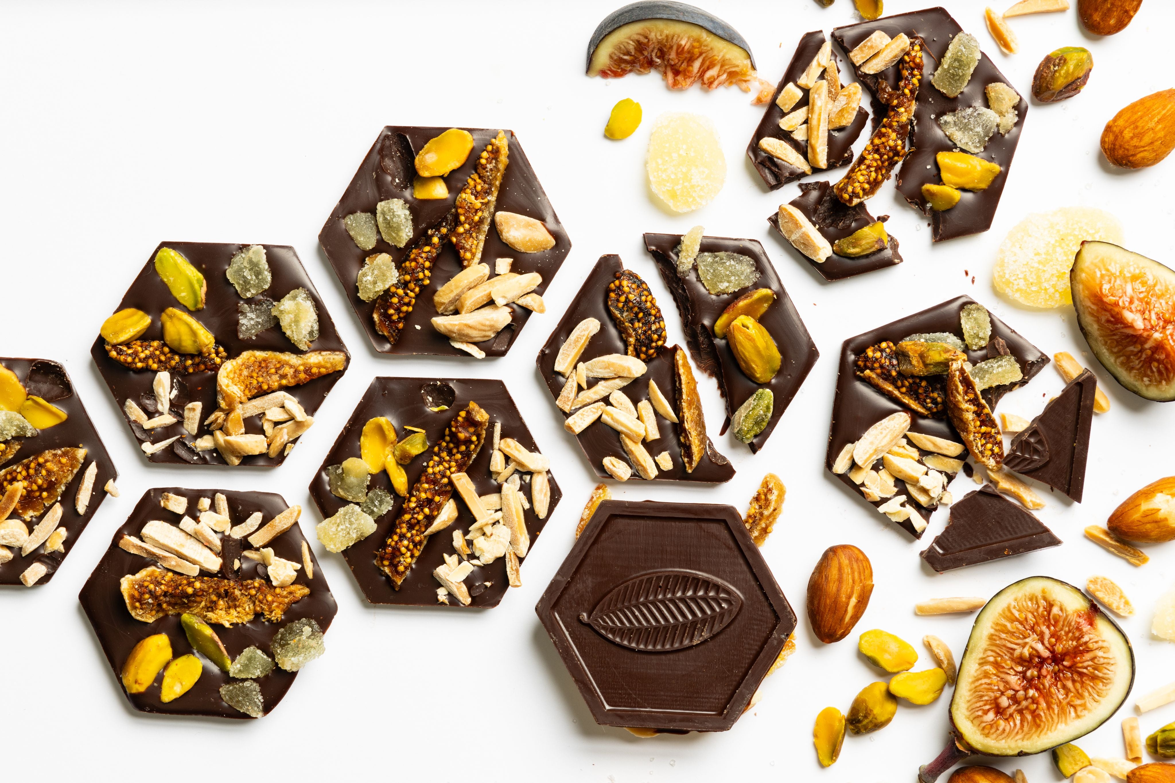 72% Venezuelan Dark Chocolate Mendiants