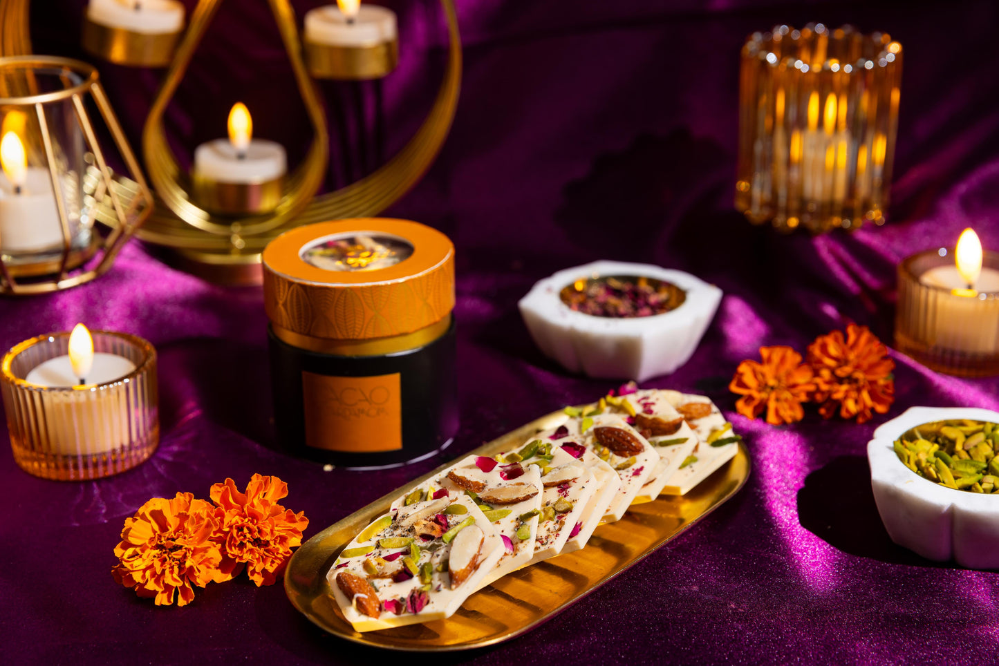 Rasmalai Flavored Mendiants for Diwali Celebration