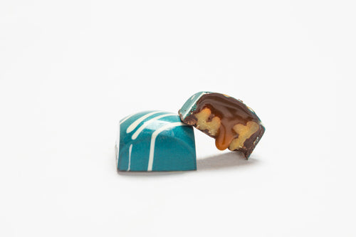 Dark chocolate turtle pecan treats