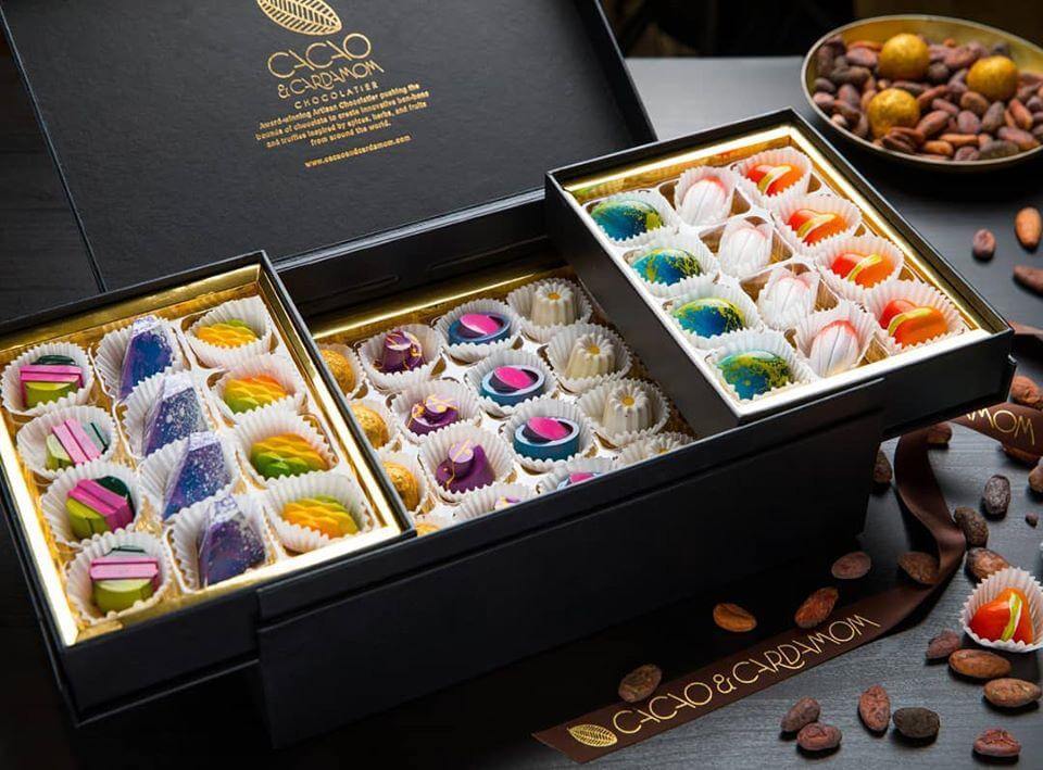 Deluxe Chocolate Gift Box elegantly presented for gourmet chocolate gifting and celebrations.