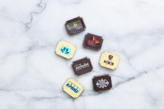 Corporate chocolates with Logo