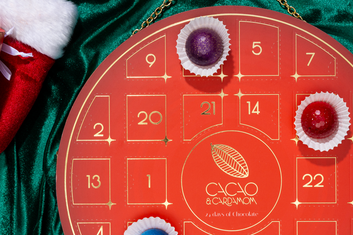 assorted chocolate holiday advent calendar