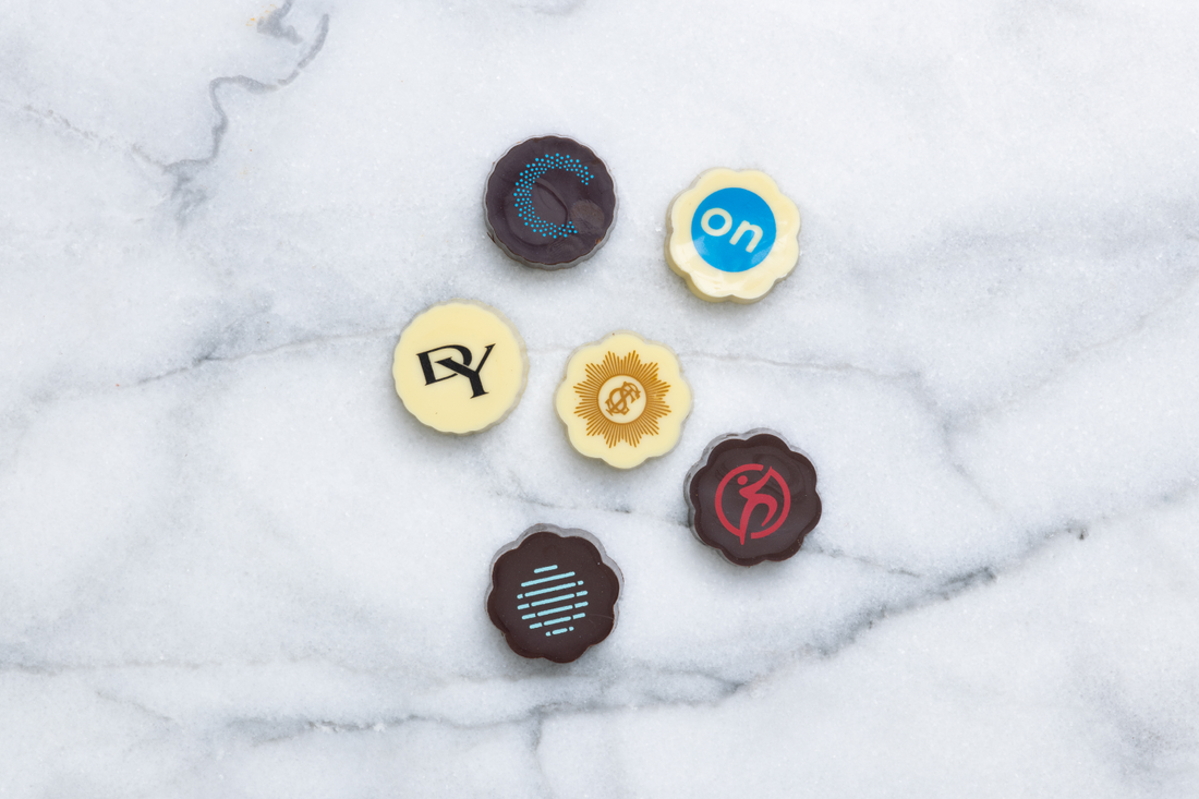 custom chocolate with a logo