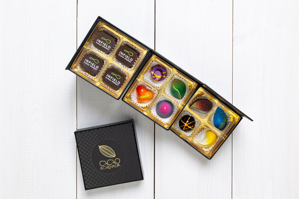 Custom chocolates for client and partner gifts