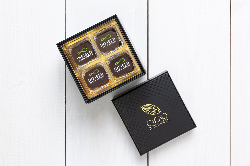 Unique corporate gifts with logo chocolates