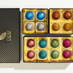 16 piece vegan truffle collection top