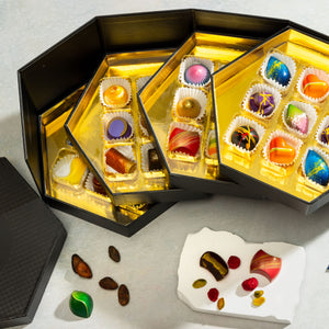 Luxury chocolate in a decorative box