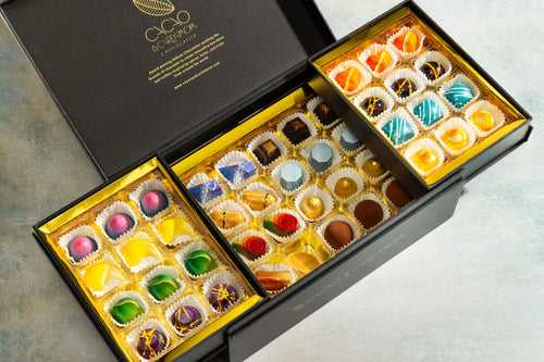 Deluxe Chocolate Gift Box Open