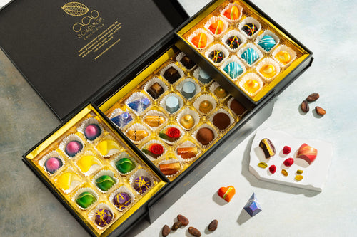 Deluxe Chocolate Gift Box Open