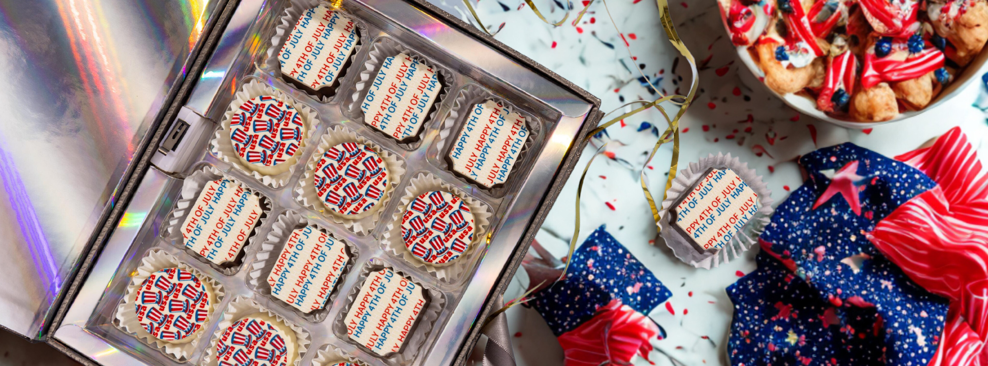 Dazzling 12 piece box for July 4th