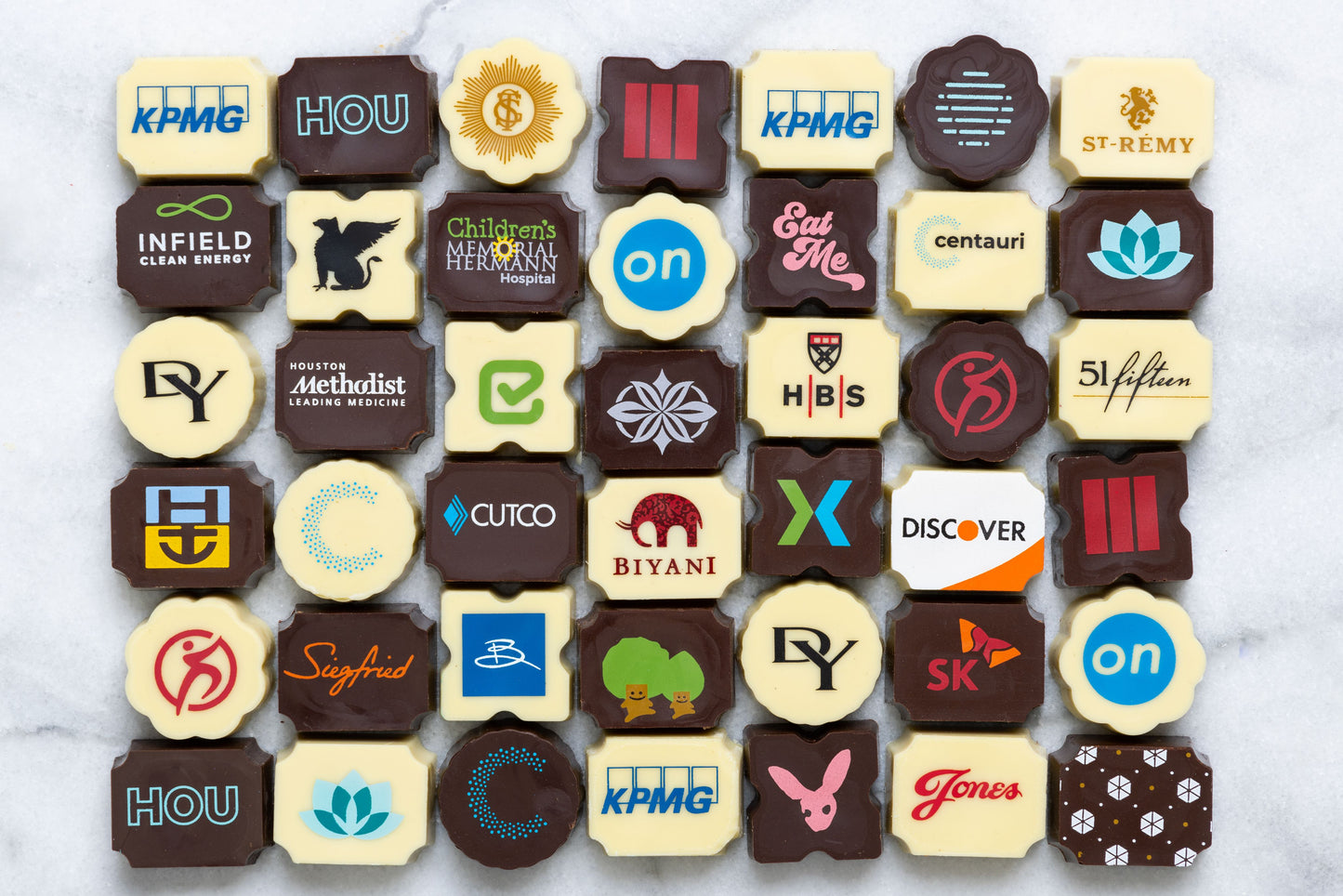 Custom logo chocolates