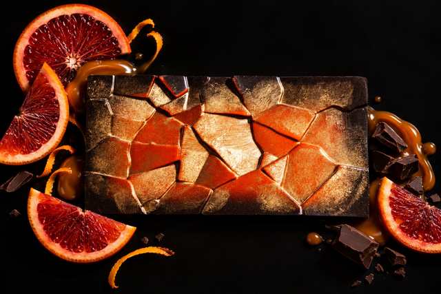 Blood Orange Caramel Bar