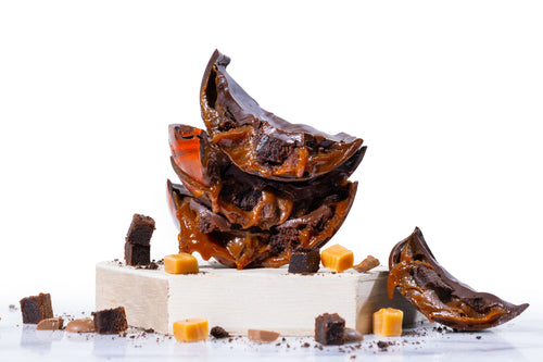 Brownie Caramel Layered Egg