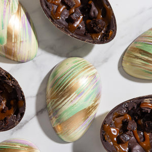 Caramel Brownie Layered Egg