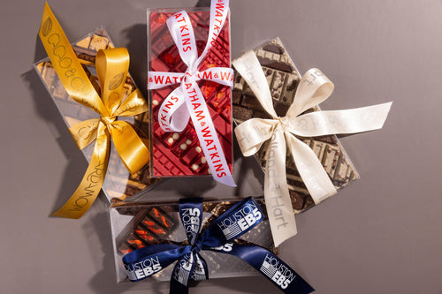 Custom Chocolate Bar Ribbon, Corporate Gift, Party Favor, Chocolate Gift