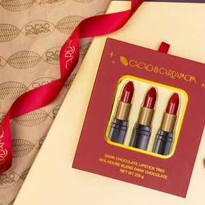 Dark Chocolate Lipsticks, Set of 3