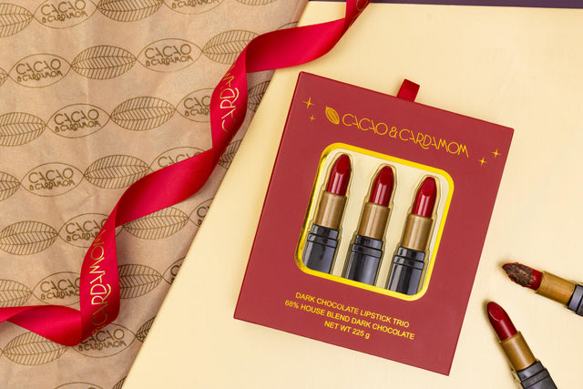 Dark Chocolate Lipsticks, Set of 3