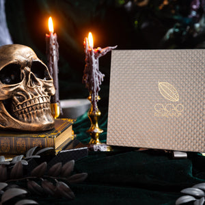 Premium Death by Chocolate Chocolate Box 12-piece luxury gift box packaging by Cacao & Cardamom.