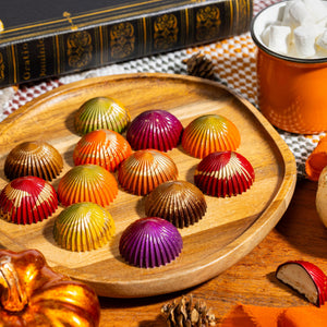 Assorted colorful chocolates collection for Fall