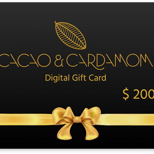 A digital gift card from Cacao & Cardamom $200