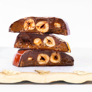 Hazelnut Speculoos Chocolate Bar Cutaway