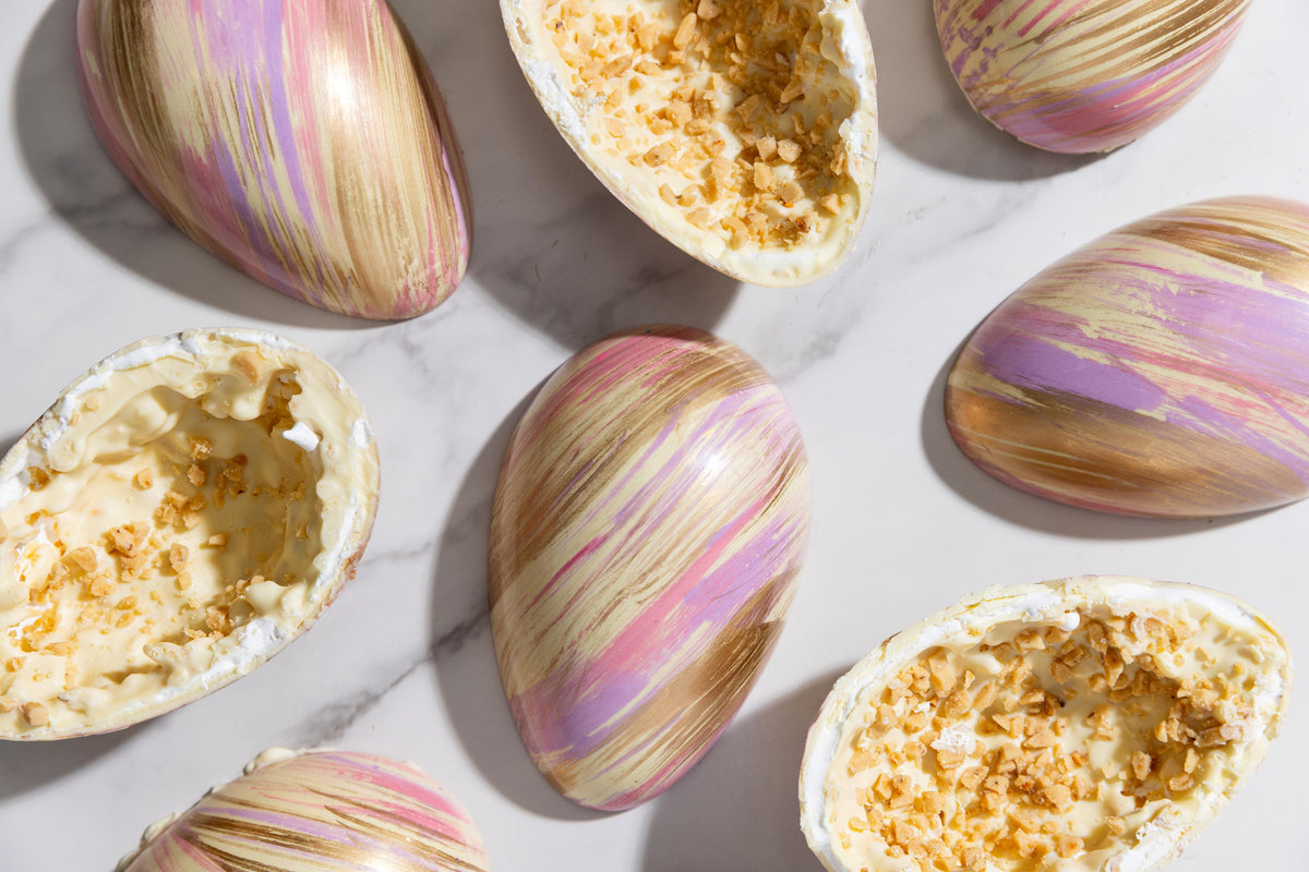 Marshmallow Toffee Egg – Layered Artisan Gourmet Chocolate