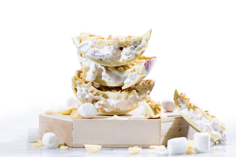 Marshmallow Toffee Layered Egg