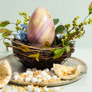 Marshmallow Toffee Layered Egg