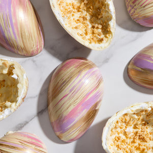 Marshmallow Toffee Layered Egg
