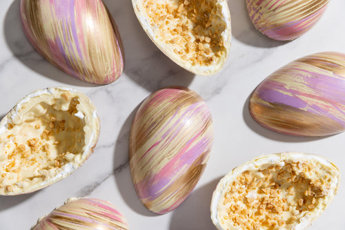 Marshmallow Toffee Layered Egg