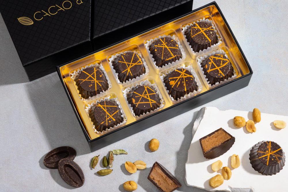 Dark Chocolate Peanut Butter Cups, 8 Piece Box