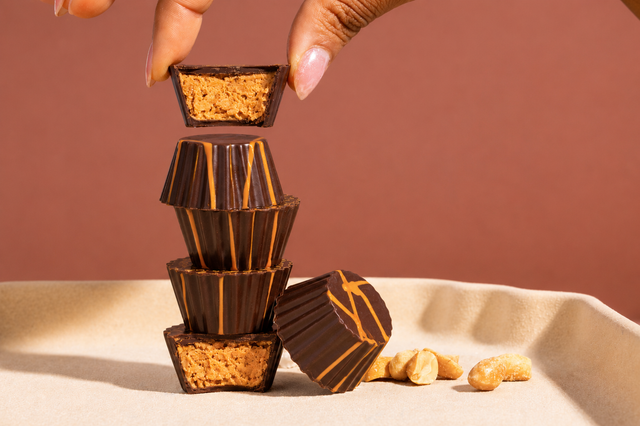 Dark Chocolate Peanut Butter Cups, 8 Piece Box