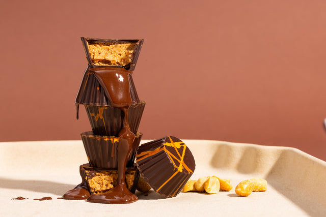 Dark Chocolate Peanut Butter Cups, 8 Piece Box