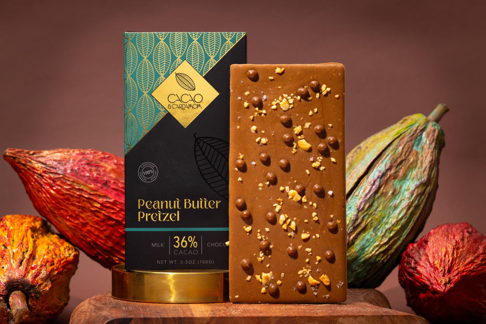 Peanut Butter Pretzel Artisan Chocolate Bar