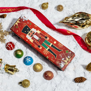 Premium Petite Nutcracker 5-piece luxury gift box packaging by Cacao & Cardamom.