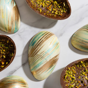 Pistachio Praline Layered Egg