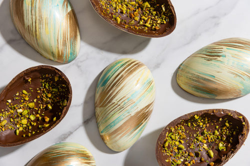 Pistachio Praline Layered Egg