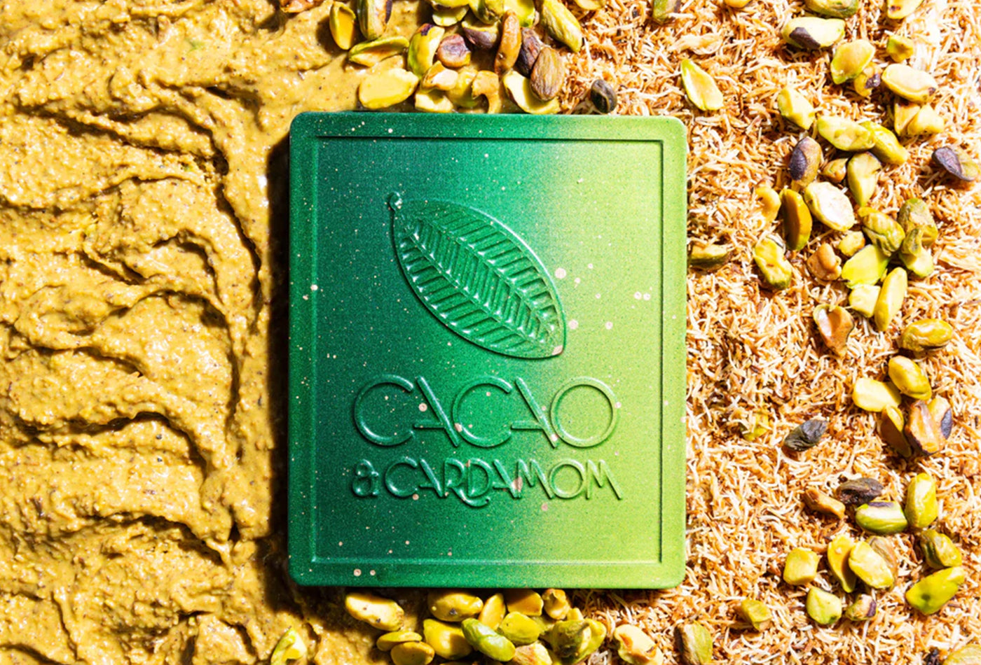 Pistachio Knafe Artisan Chocolate Bar 