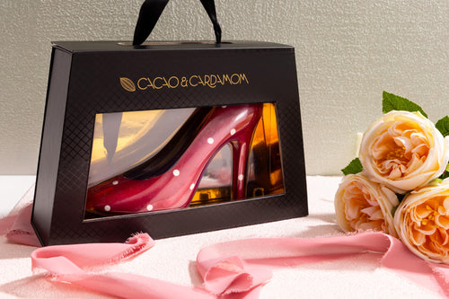 Polka Dot Chocolate High Heel