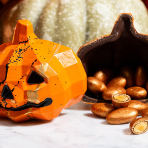Chocolate Pumpkin Smash Filled with treats for Halloween