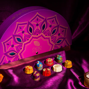 Artisan 14 Piece chocolate Rangoli box