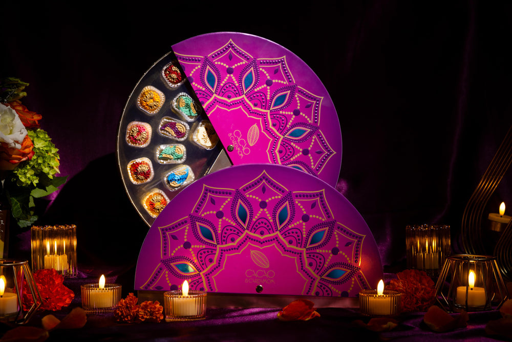 exquisite 14-piece Diwali chocolate gift box