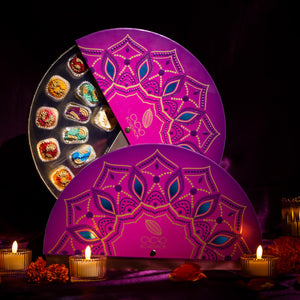 exquisite 14-piece Diwali chocolate gift box