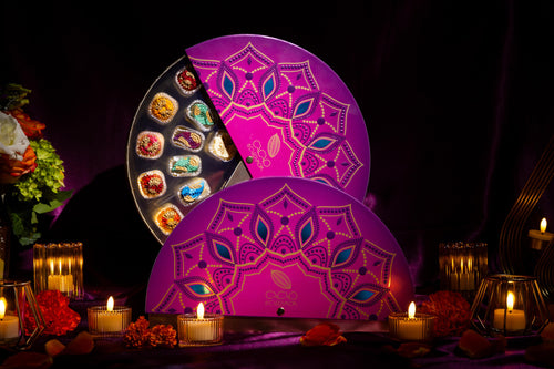 exquisite 14-piece Diwali chocolate gift box