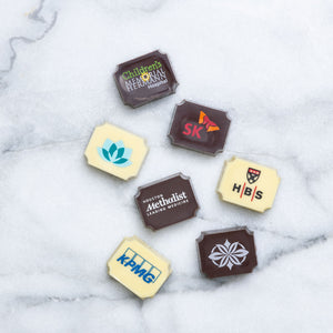 Logo-embossed chocolate gifts