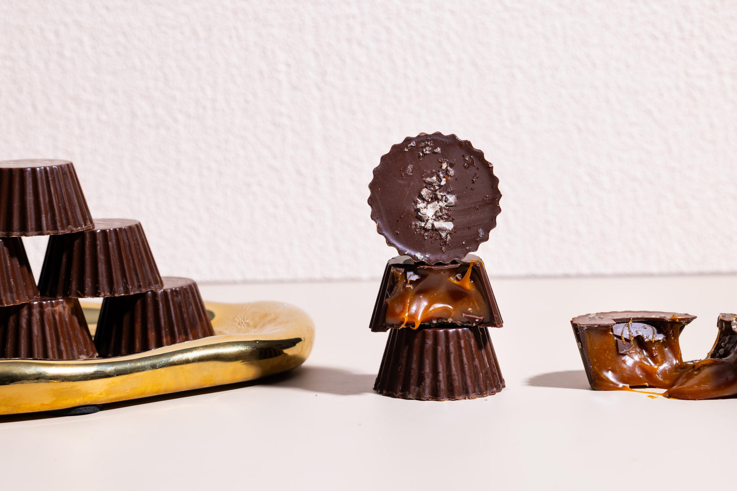 Salted Caramel Chocolate Cups