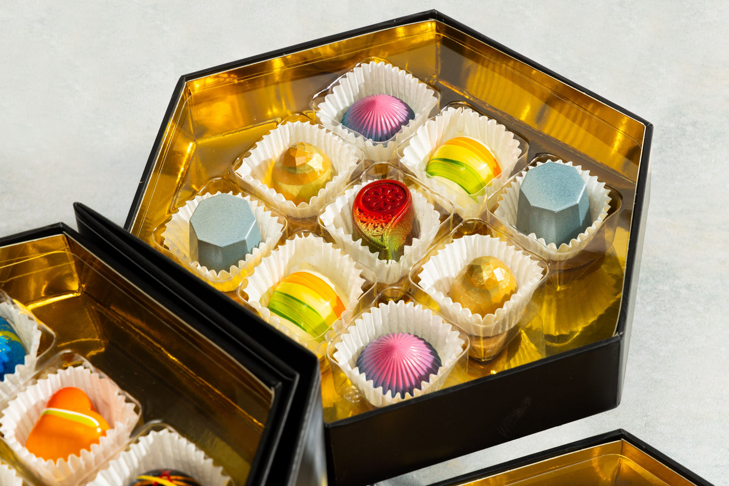 Premium Signature Chocolate Tasting Gift Set 36-piece luxury gift box packaging by Cacao & Cardamom.