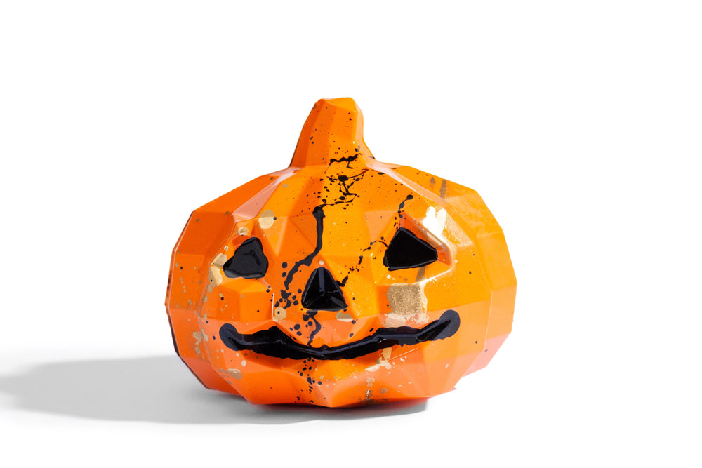 Smash Pumpkin artisan chocolate beautifully presented for Thanksgiving gifting.