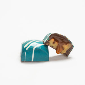 Dark chocolate turtle pecan treats