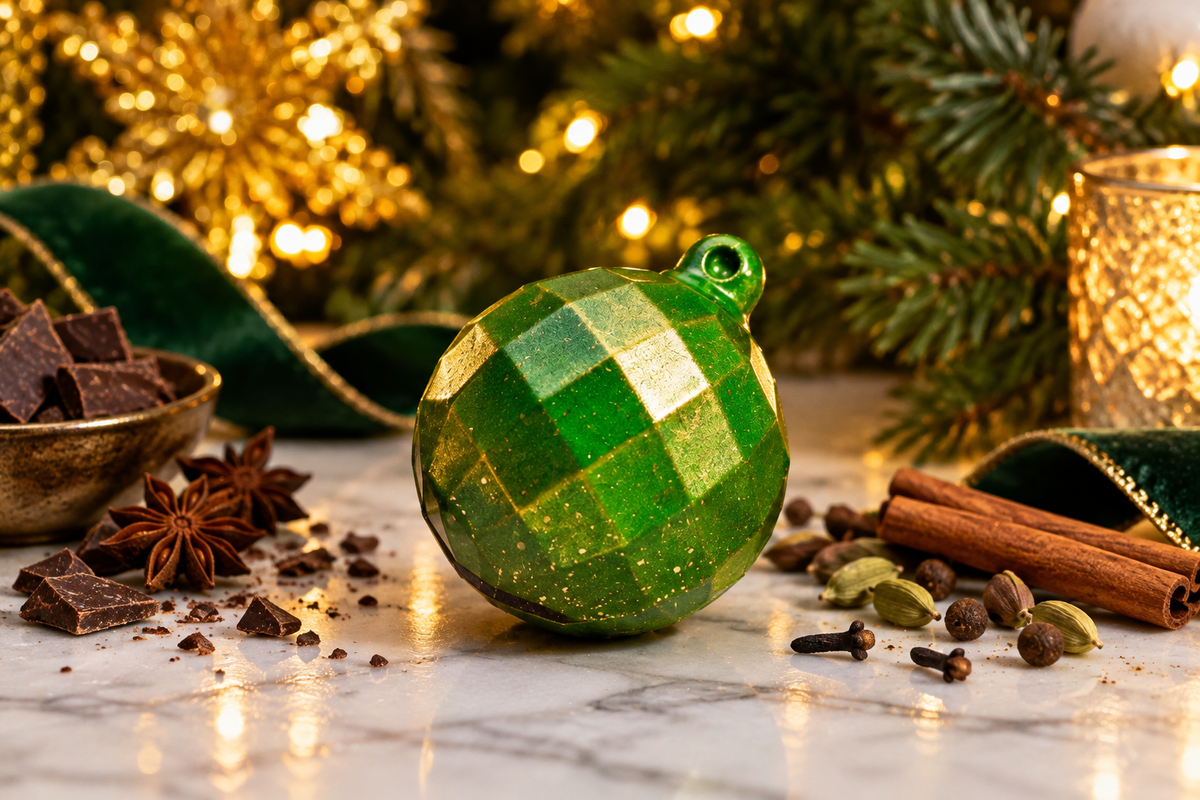 Winter Spice Hot Chocolate Bomb